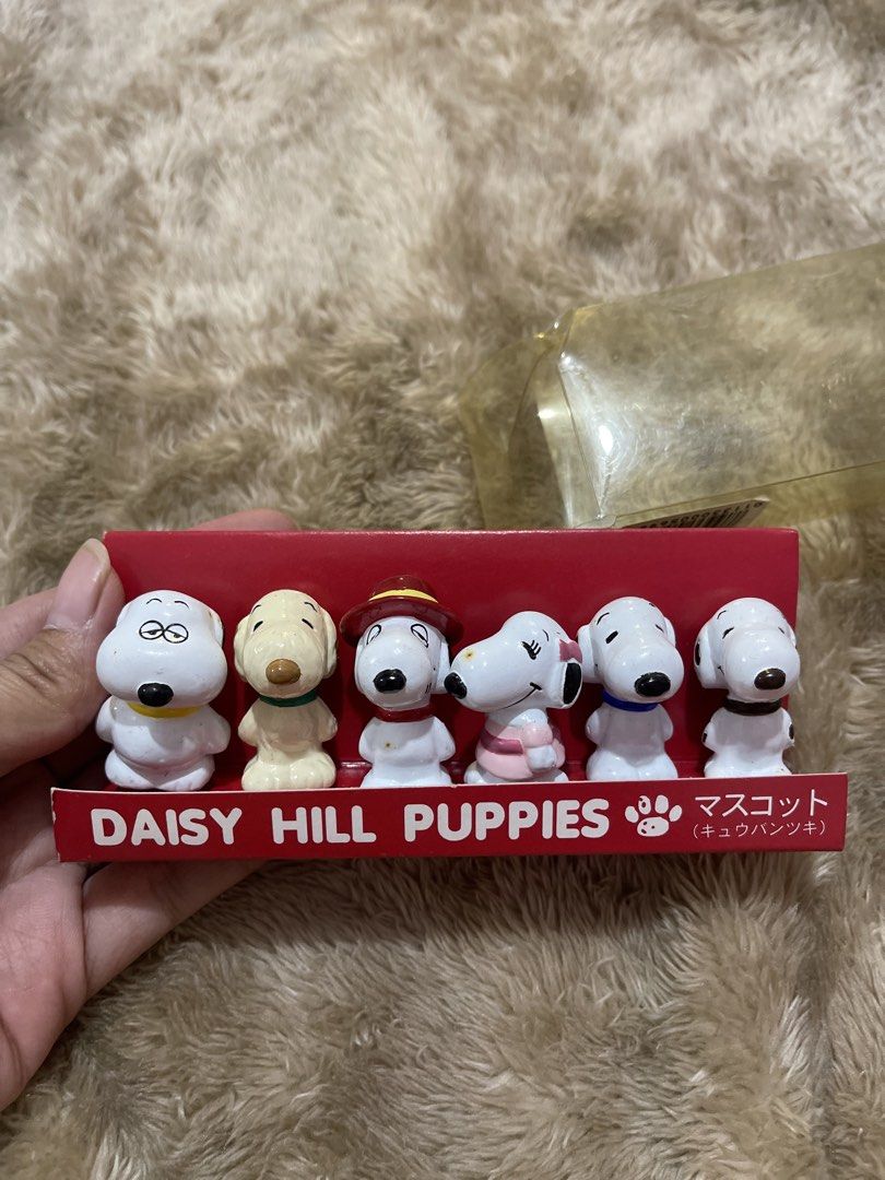 Peanuts Daisy Hill Puppies Mascot Figures Set (Category: Designer & Blind Box Toys) located in Arayat. Submitted by imeon13 (Listing ID 1441340933, Image 3). Description: - Set of 6 collectible Daisy Hill Puppies mascot figures from Peanuts. - Features beloved characters like Snoopy, Belle, Spike, and more. - Ideal for any Snoopy fan or collector. - Comes in its original packaging..