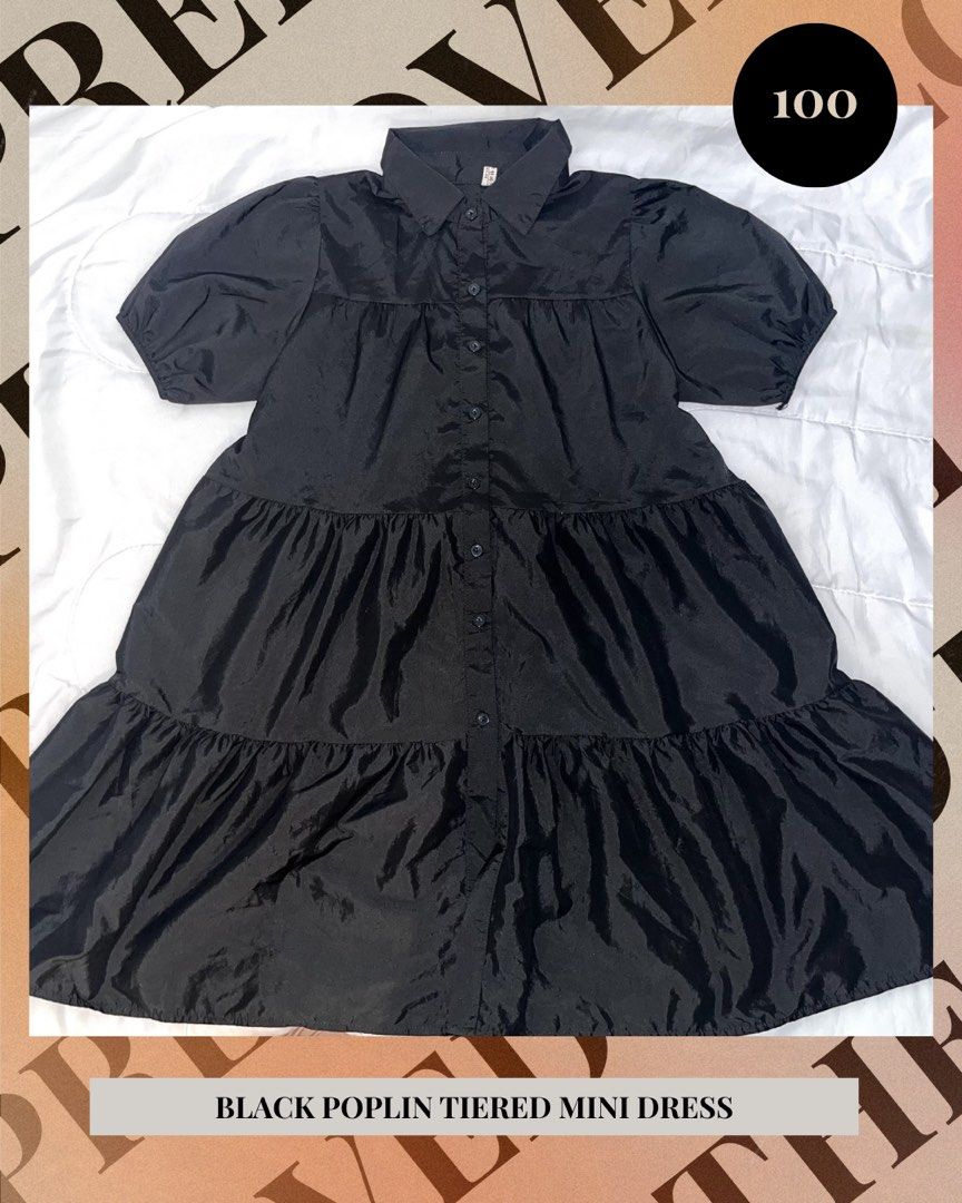 Preloved Clothes (Category: Dresses) located in San Jose del Monte. Submitted by iya__ (Listing ID 1441212467, Image 1). Description: PRELOVED CLOTHES ✨ TAKE ALL: ₱250 PRICE PER ITEM 1. BLACK POPLIN TIERED MINI DRESS (₱100) SIZE: Length: 92 cm Width: 54 cm 2. GREY MOSS CARGO PANTS (₱100) Length: 85 cm Width: 30 cm 3. GREEN MINI SKIRT (₱60) Length: 40 cm Width: 26 cm PM for more details.