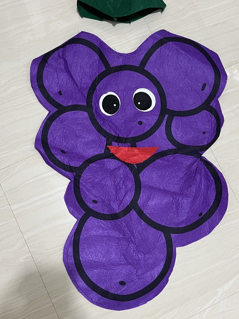 Purple Grape Costume with Leaf Hat for Kids (Category: Babies & Kids Fashion) located in Paranaque City. Submitted by celvillan277 (Listing ID 1441292589, Image 3). Description: - Fun grape costume for kids - Includes purple grape tunic - Comes with a green leaf hat - Great for parties and school events - Easy to wear - Perfect for dress-up fun Pickup/Delivery Options: • Full payment required first before delivery • NO Cash on Delivery (COD) • Me