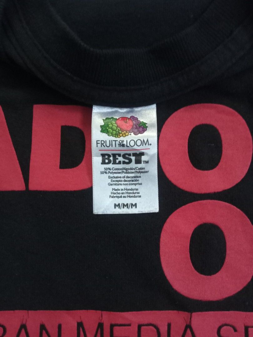 Radio One ( vintage promo tee) (Category: Tshirts & Polo Shirts ) located in Tuguegarao City. Submitted by glvssjoe. (Listing ID 1441262919, Image 3). Description: MEDIUM 27*20 9/10 some print stretch 450.