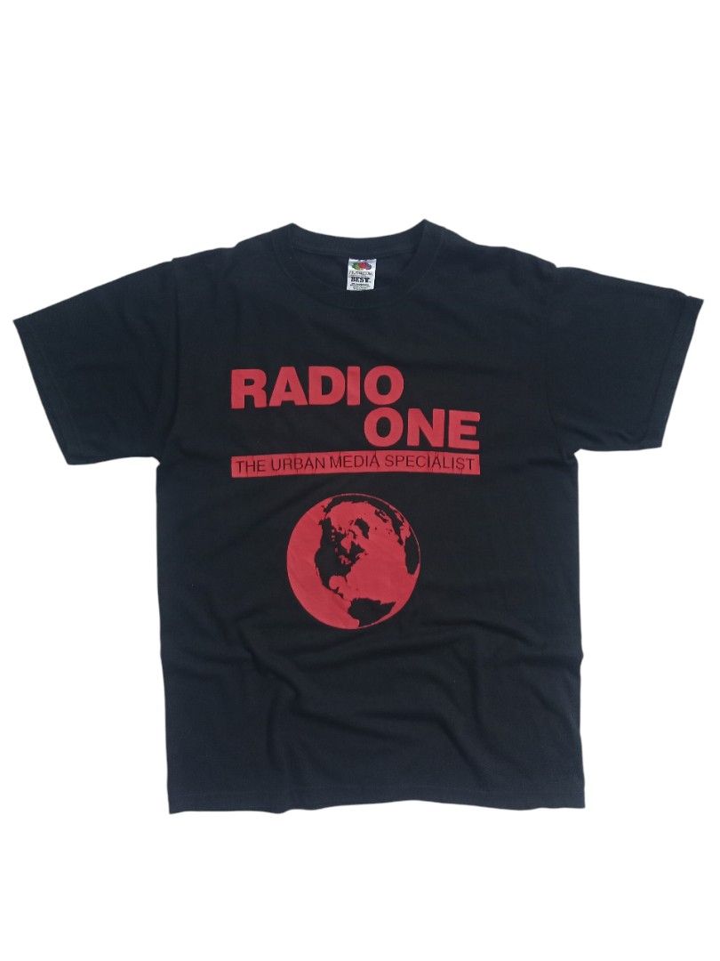 Radio One ( vintage promo tee) (Category: Tshirts & Polo Shirts ) located in Tuguegarao City. Submitted by glvssjoe. (Listing ID 1441262919, Image 1). Description: MEDIUM 27*20 9/10 some print stretch 450.