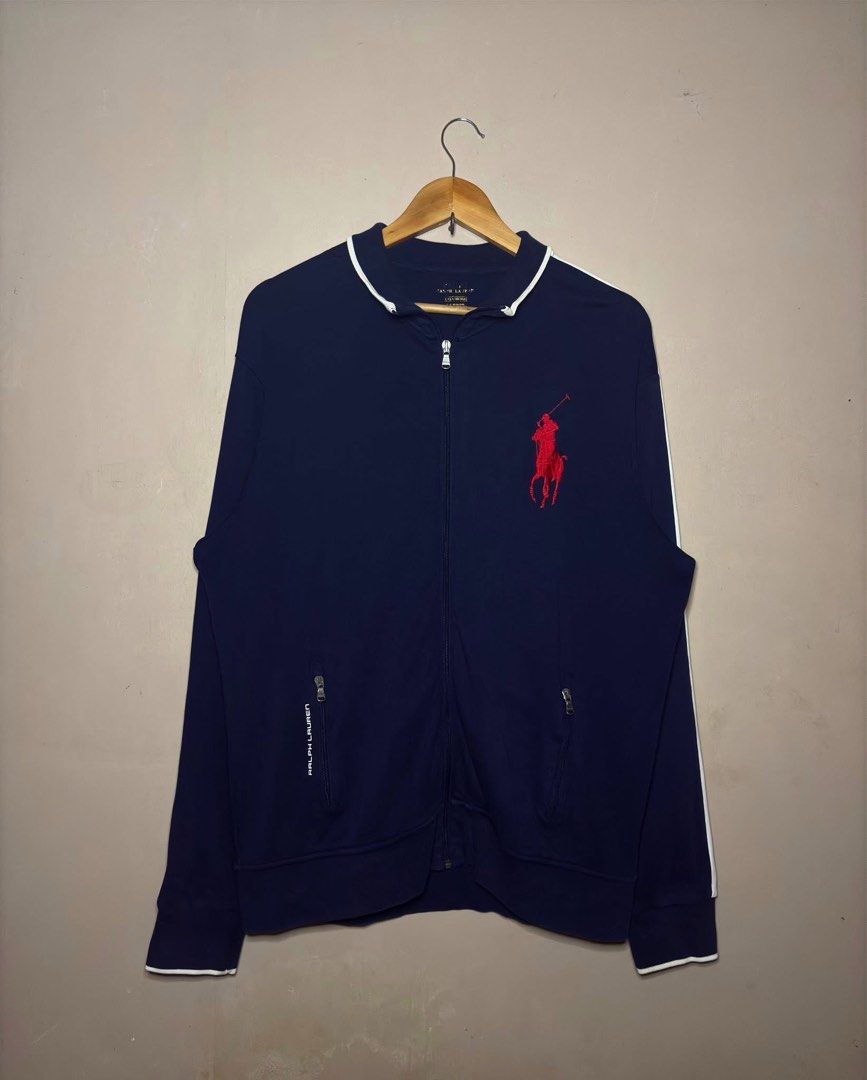 Ralph Lauren (Category: Coats, Jackets and Outerwear) located in Dumaguete. Submitted by delfinds (Listing ID 1441248168, Image 1). Description: Polo Ralph Lauren Big pony full zip jacket Large Dimes: 23x29 Excellent condition 9.5/10 color rate Color may vary due to lighting No issue Loc: Dumaguete City, Negros Oriental 📩📩📩.