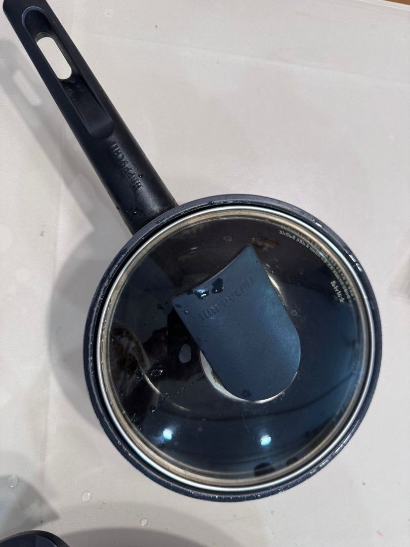 Red Saucepan with Black Handle