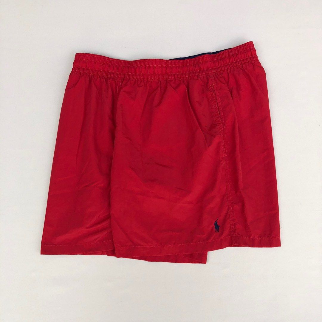 RL Drawstring Traveller Swim Trunks Short | Silver Tag | Navy Pony (Category: Swim Trunks & Board Shorts) located in Leyte. Submitted by liamsapparel (Listing ID 1441319995, Image 2). Description: RL Drawstring Traveller Swim Trunks Short | Silver Tag | Navy Pony Color: Red Size on Tag: Large Waistline: 32 - 36 Length: 16.5 Condition: Good As New Color Rate: 10/10 Issue: NONE.