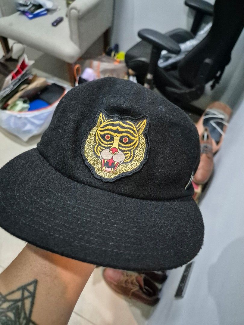 RVCA "The Classics" Yupoong Tiger Patch Cap (Category: Caps & Hats) located in Manila. Submitted by markpim (Listing ID 1441316106, Image 1). Description: - Brand: RVCA - Design: Black cap with cool tiger patch on front - Blank: Yupoong 'The Classics' - Fit: Mid-fit style - Occasion: Great for everyday wear.