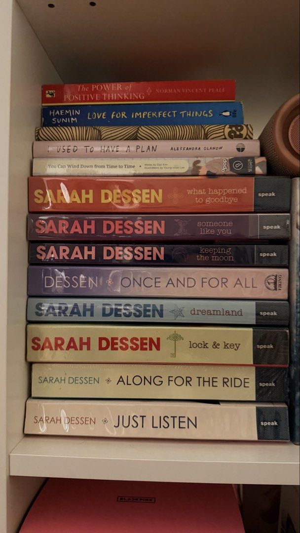 Sarah Dessen Books Collection - Various Titles (Category: Storybooks) located in Quezon City. Submitted by yssatimbs (Listing ID 1441299743, Image 1). Description: P200 each book - Collection of Sarah Dessen books - Ideal for fans of Young Adult (YA) fiction Titles included: Sarah Dessen: - What Happened to Goodbye - Someone Like You - Keeping the Moon - Once and For All - Dreamland - Lock & Key - Along for the Ride - Just Listen.