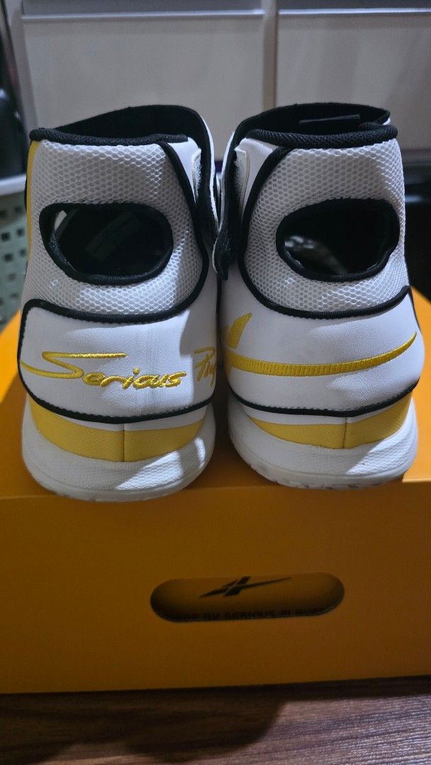Serious player only size 11 Game 1 High MVP (Category: Sneakers) located in Quezon City. Submitted by shoerack14 (Listing ID 1441334491, Image 3). Description: Serious player only size 11 Game 1 High MVP Once used Condition 9.5 out of 10.
