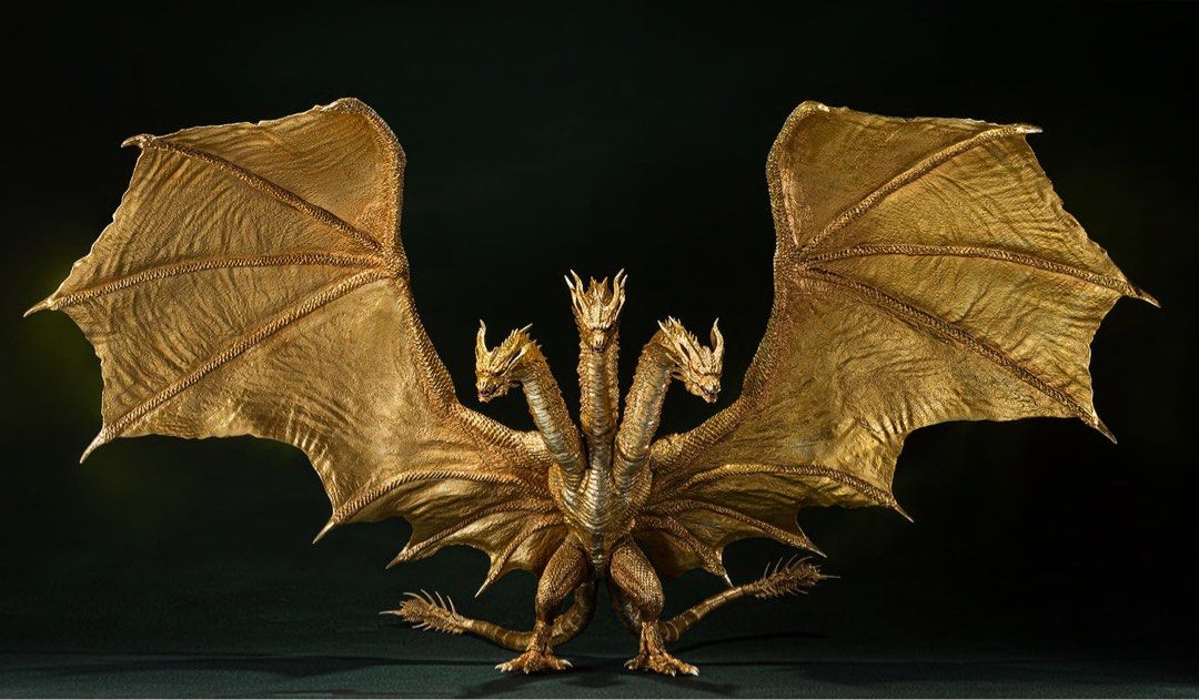 S.H. MonsterArts King Ghidorah Action Figure 2019 Special Color Version Bandai (Category: Toy Figures) located in Singapore. Submitted by tkokwei (Listing ID 1441202706, Image 1). Description: (Brand New) Only open and check. Never display or play before. *No LowBaller.* Meet up deal at Toa Payoh MRT..