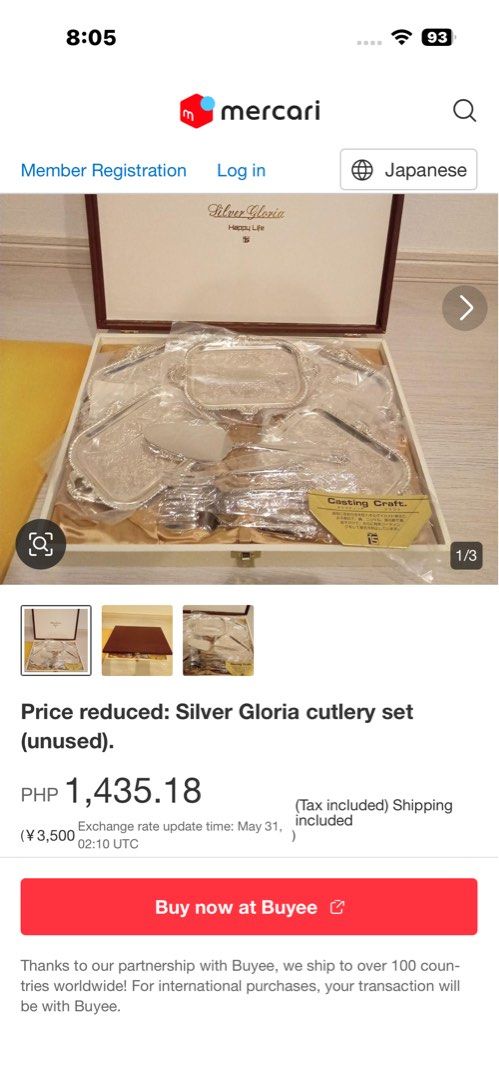 (LP)- 5 pcs Silver Gloria Cake Plate Set (Category: Dinnerware & Cutlery) located in Antipolo. Submitted by queens.collections (Listing ID 1441157233, Image 2). Description: Casting Silver Plated Skukl2425x.