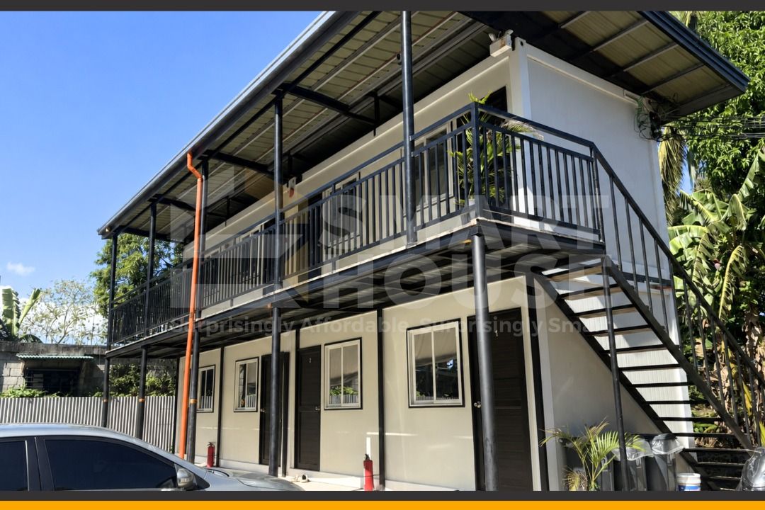 SMARTHOUSE PREFAB DORMITORY PROJECT (Category: Construction & Building Materials) located in Quezon City. Submitted by Smarthouseph (Listing ID 1441167464, Image 1). Description: 🏢✨ FROM CONTAINER TO MODERN APARTMENT LIVING ✨ Another Smarthouse project successfully transformed into a stylish and functional apartment space built with modern prefab technology. 🚛⚡ ✅ Fast Construction ✅ Durable Steel Structure ✅ Modern Design ✅ Cost-Efficient Inves