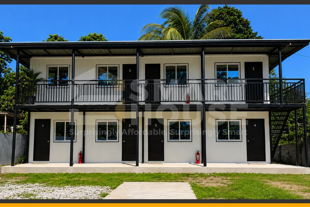SMARTHOUSE PREFAB DORMITORY PROJECT (Category: Construction & Building Materials) located in Quezon City. Submitted by Smarthouseph (Listing ID 1441167464, Image 2). Description: 🏢✨ FROM CONTAINER TO MODERN APARTMENT LIVING ✨ Another Smarthouse project successfully transformed into a stylish and functional apartment space built with modern prefab technology. 🚛⚡ ✅ Fast Construction ✅ Durable Steel Structure ✅ Modern Design ✅ Cost-Efficient Inves