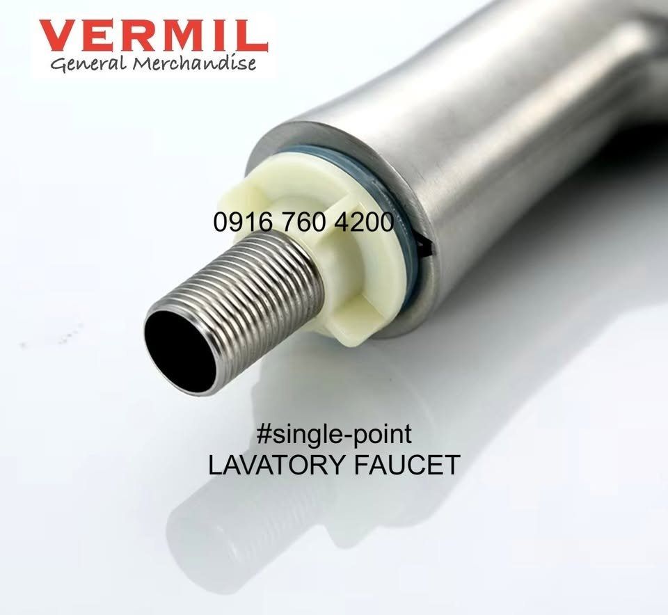STAINLESS LAVATORY BASIN FAUCET | SUS304 (Category: Bathroom & Kitchen Fixtures) located in Manila. Submitted by allanmil (Listing ID 1441230177, Image 3). Description: STAINLESS LAVATORY FAUCET ✅ SUS304 ✅ Single-point (cold) v Lever up when open ❗️MARKDOWN PRICE: P950/pc❗️ ➡ 📍PHYSICAL STORE located in Sampaloc Manila (near UST) ➡ Delivery via Lalamove/Grab ➡ COD via Lalamove's Purchase Service (c/o buyer).