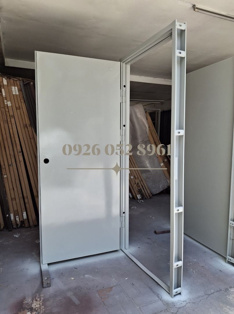 steel door plain (Category: Locks, Doors & Gates) located in Caloocan City. Submitted by vttsteeldoor-chelle (Listing ID 1441220561, Image 1). Description: VTT Steel Door-Plain With Jamb(2x4) 600/700/800/900/1000x2100mm Thickness 50mm Powder coated gray finish honeycomb insulation with 3pcs Heavy duty flag hinge 6pcs expansion bolt, rubber door seal Withdoorknob 2 hrs fire rated ready to install pick up or deliver lalamove/trucking Warehouse-Boca