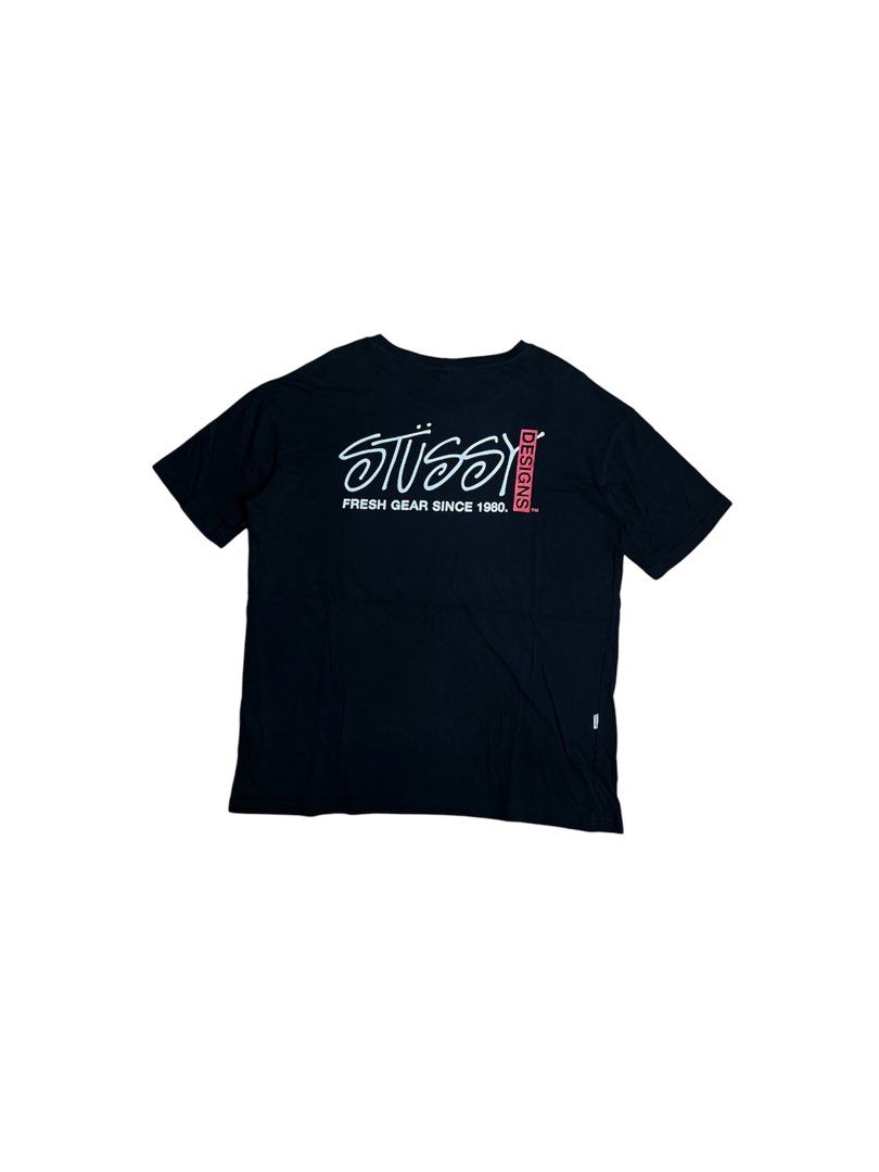 stussy fresh gear tee (Category: Tshirts & Polo Shirts ) located in Rizal. Submitted by _59thstreet (Listing ID 1441337999, Image 1). Description: stussy fresh gear tee width- 23 length- 27 color rate- 9/10 issue- see pics mine- 400.