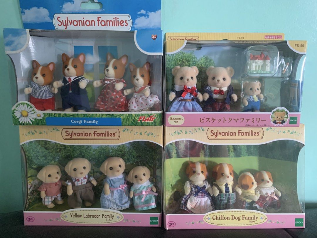 Sylvanian Families Corgi Chiffon Labrador Biscuit Hamster (Category: Figurines & Statues) located in Manila. Submitted by chaypam71 (Listing ID 1441294503, Image 1). Description: CORGIE FAMILY FLAIR 2350 Chiffon 1850 Labrafor 1850 Biscuit 1399 Hamster 1399 Citrus Family 1399 Sibling 1350 Exploration Sibling Latte 999 .