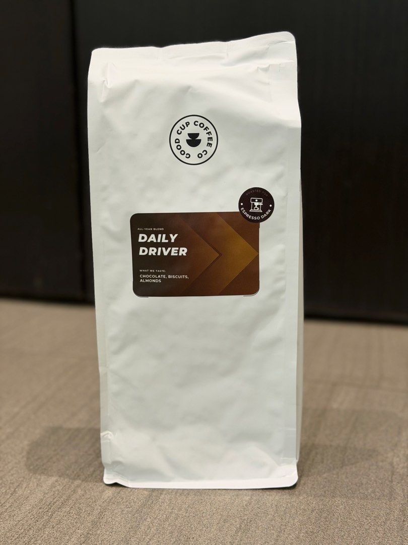 The Good Cup Coffee Beans (Category: Beverages) located in Pasig City. Submitted by vll92 (Listing ID 1441232459, Image 1). Description: The Good Cup Coffee Beans Daily Driver Dark Roast (Best!) 1kg per bag Sealed.