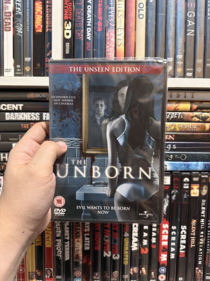 The Unborn: The Unseen Edition DVD (Category: CDs & DVDs) located in Manila. Submitted by daddygojo (Listing ID 1441240852, Image 1). Description: - The Unborn: The Unseen Edition DVD - Extended Cut (not shown in cinemas) - Gripping horror movie - Perfect for your collection - Universal Pictures release.