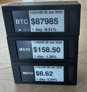 TickrMeter E-ink Stock Ticker477997885419704320
