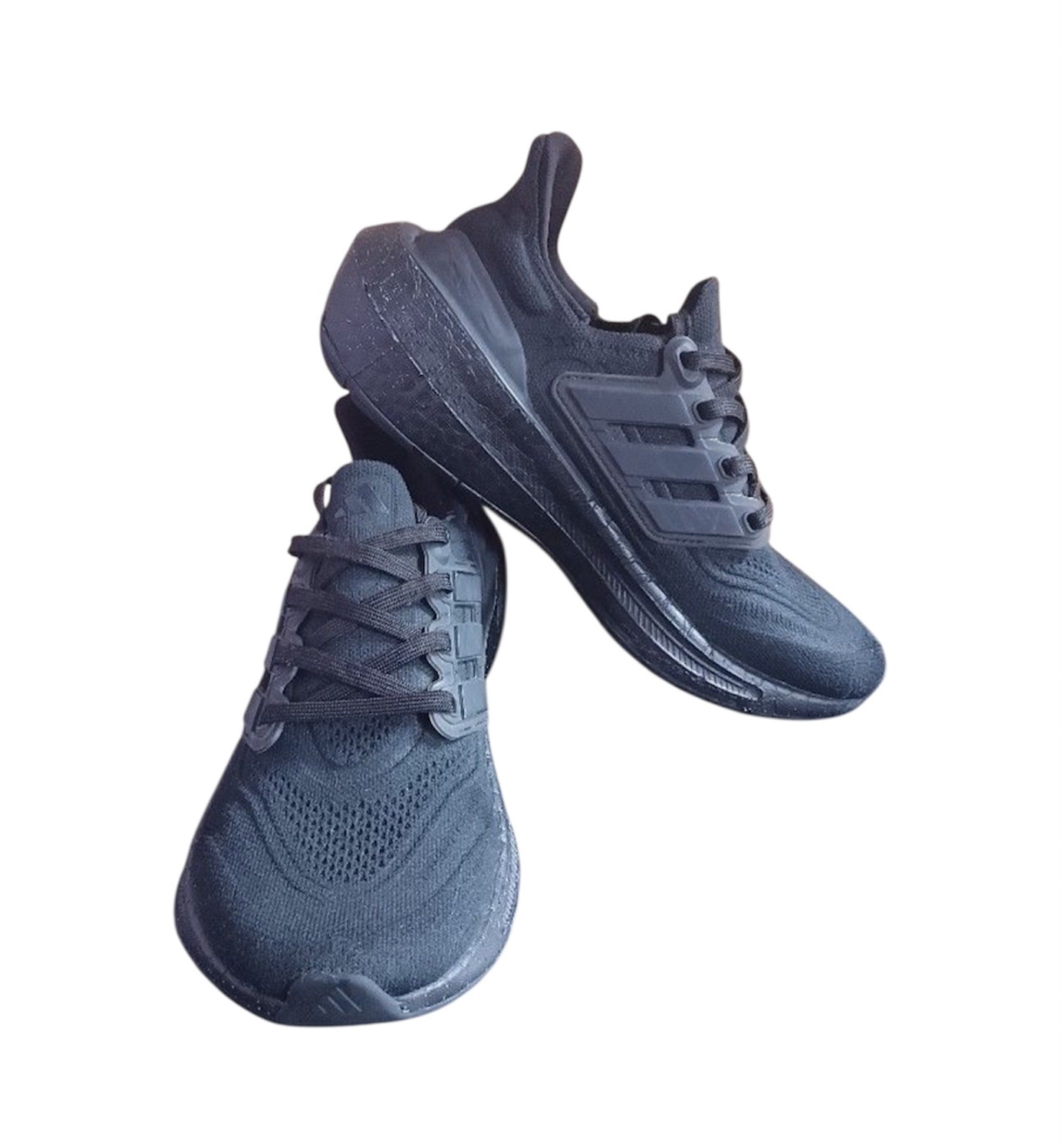 Ultraboost light black (Category: Sneakers) located in Quezon City. Submitted by cornerco (Listing ID 1441316310, Image 3). Description: Us6 Men Us7/7.5 Women issues on the midsole as shown in the photos, are not obvious when worn, there is no heel drag, and the insoles are all in excellent condition.