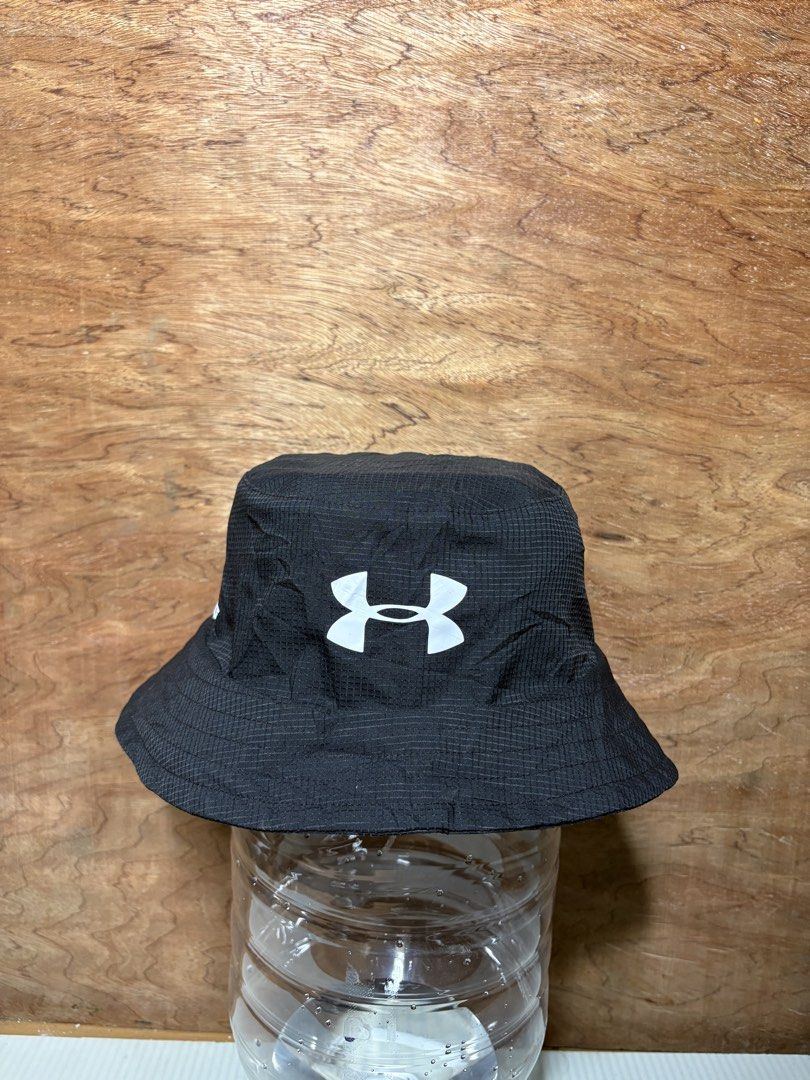 Under Armour Storm 1 Gold Bucket Hat (Category: Caps & Hats) located in Aparri. Submitted by bry_thrifts (Listing ID 1441288705, Image 1). Description: Size: Large to XL Color rate: 10/10 Condition: 9.5/10 Issue: Sign of usage inside the hat, not visible outside (check the last photo).