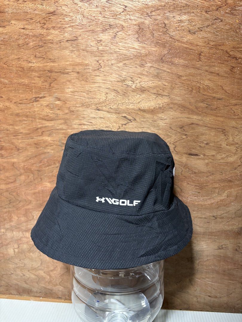 Under Armour Storm 1 Gold Bucket Hat (Category: Caps & Hats) located in Aparri. Submitted by bry_thrifts (Listing ID 1441288705, Image 2). Description: Size: Large to XL Color rate: 10/10 Condition: 9.5/10 Issue: Sign of usage inside the hat, not visible outside (check the last photo).