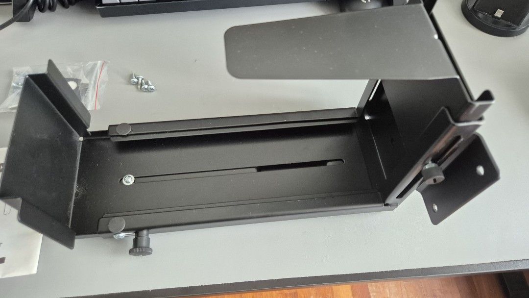 Under Desk PC Mount Adjustable Steel CPU Holder470160680179486723