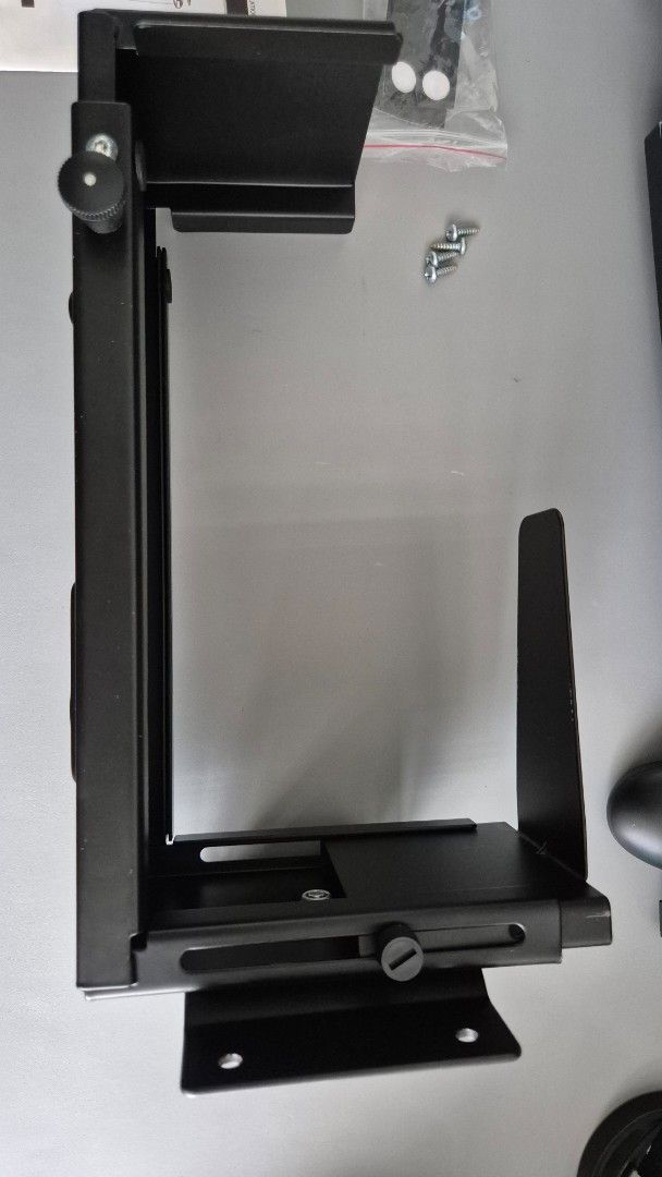 Under Desk PC Mount Adjustable Steel CPU Holder470160680179486724