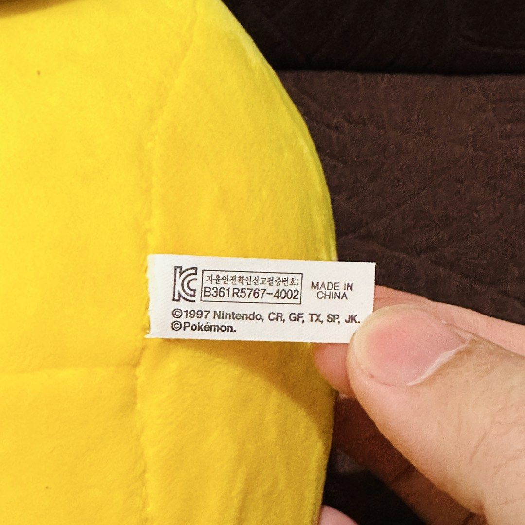 Vintage 1997 Pokemon Pikachu Plush (Category: Plushies & Soft Toys) located in Mandaluyong City. Submitted by mikemofu (Listing ID 1441373706, Image 3). Description: - Authentic 1997 Nintendo/Pokemon collectible Pikachu plush. - Ideal for any Pokemon fan or collector. - Great size for display or cuddling..