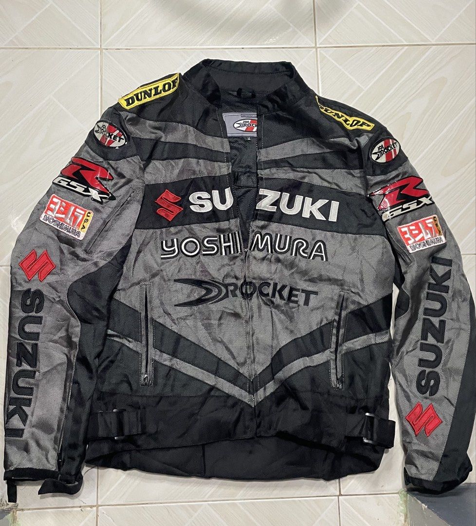 Vintage Joe Rocket Suzuki Yoshimura Jacket (Category: Luxury Apparel) located in Taguig. Submitted by thriftopia8 (Listing ID 1441377303, Image 1). Description: What you see is what you get. 10/10 color rate .