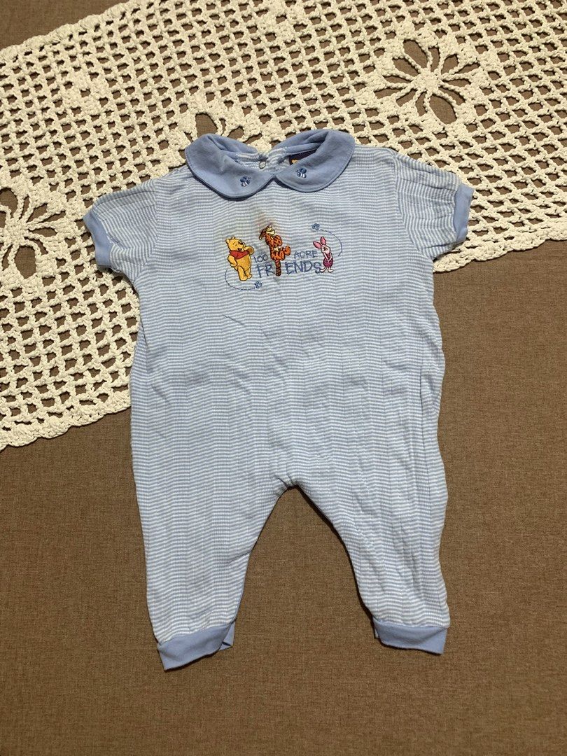 Vintage Pooh Romper (Category: Babies & Kids Fashion) located in Davao. Submitted by _declutterwithme30 (Listing ID 1441370652, Image 1). Description: Excellent-like new fabric condition. With orange color transfer sa part ni Tigger..