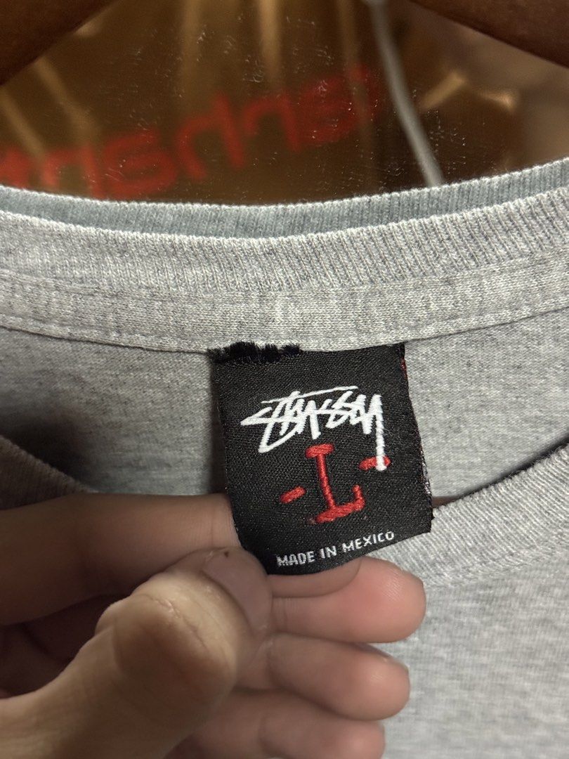 Vintage Stussy "Knowledge Be All Up On It" (Category: Tshirts & Polo Shirts ) located in Davao. Submitted by archived.status (Listing ID 1441358237, Image 3). Description: COLOR MAY VARY DUE TO LIGHTING‼️ Grailed💎 Condition: 9.5/10 Color rate: 9.5/10 Issue: Hairlines, Needswash Also Size Large best fit Width 22 Length 29.