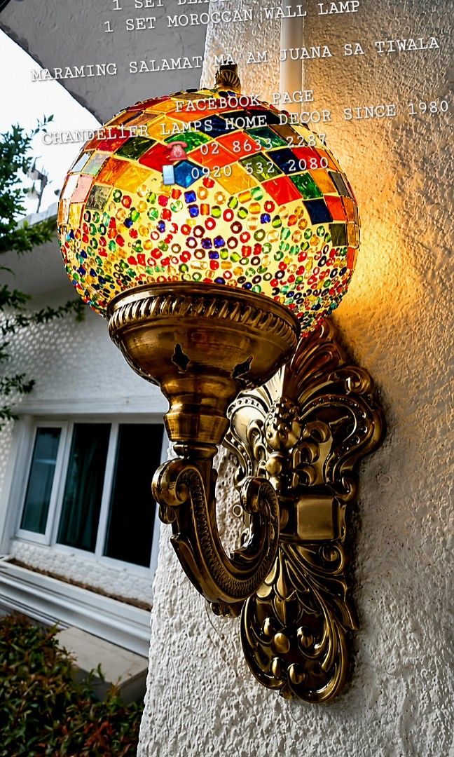 Wall lamp Moroccan mosaic turkiye style (Category: Lighting) located in Antipolo. Submitted by homelightingtrading (Listing ID 1441200247, Image 3). Description: 🪬🧿"Amazing feedback from our client in Marikina City! They loved their black table lamp and Moroccan wall lamp. Thank you so much, Ma'am Juana, for your trust! 🙏 #ClientFeedback #HomeDecor #Lamps".
