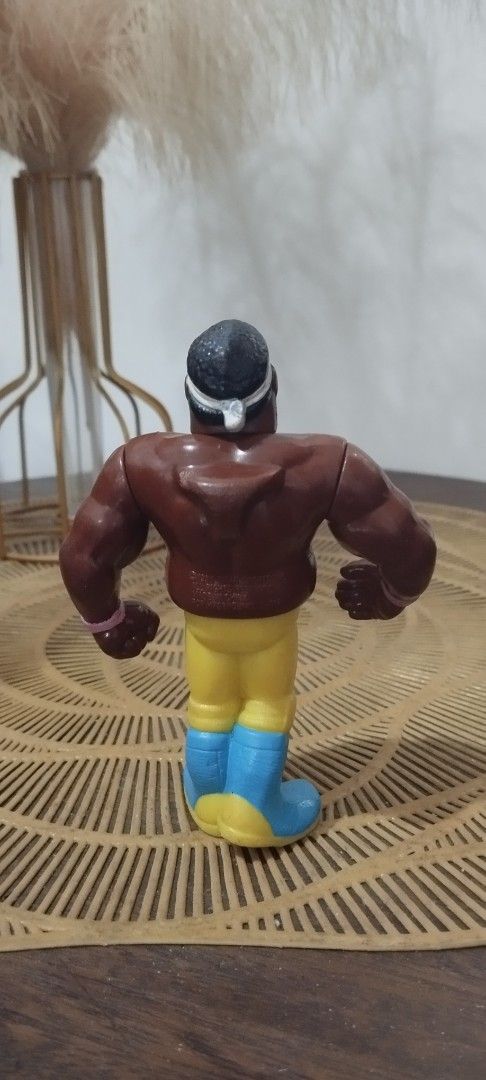 1992 Hasbro WWF Koko B. Ware (Category: Action & Battle Toys) located in Manila. Submitted by ventajetoyz625 (Listing ID 1442927718, Image 3). Description: - Cool vintage wrestling action figure - Classic wrestler design - Ideal for collectors and display - "Gimmick" is working - With minimal chipped paint and scratch - Loose arms - No accessories - What you see is what.
