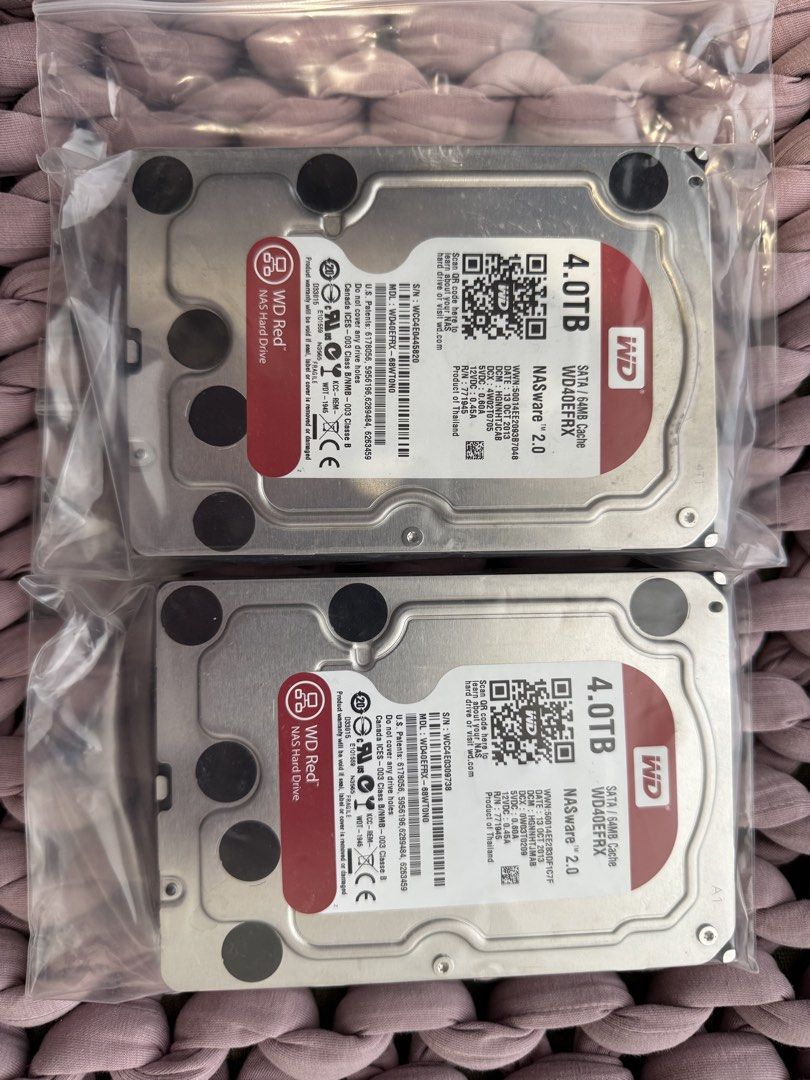 2x WD Red 4TB NAS Hard Drives