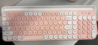Pink Circular Keycap Bluetooth Keyboard488352218581585920