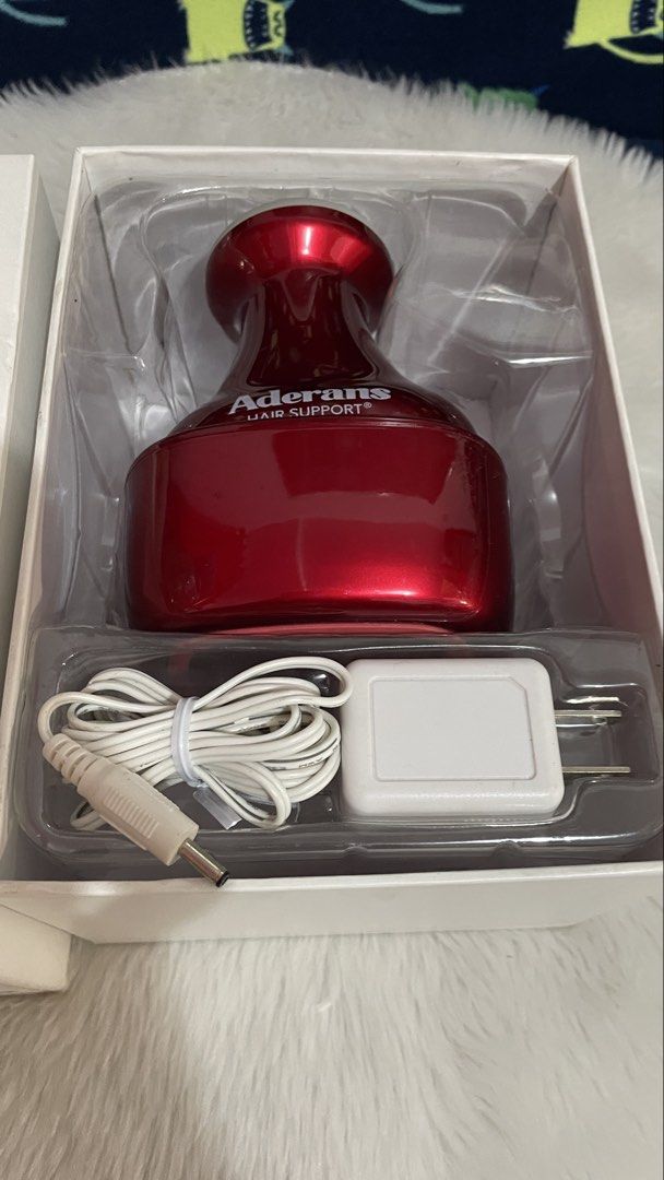 Aderans Hair Support scalp massage device (Category: Hair) located in Quezon City. Submitted by sissymissy1527 (Listing ID 1443102255, Image 2). Description: ➡️Rechargeable ➡️Autovolts ➡️Tested working ➡️Sarap gamitin nito sa scalp, very relaxing ➡️It features LED light technology combined with massage functionality for scalp care. ➡️The device is waterproof and cordless, making it suitable for use in the bath for relaxation..