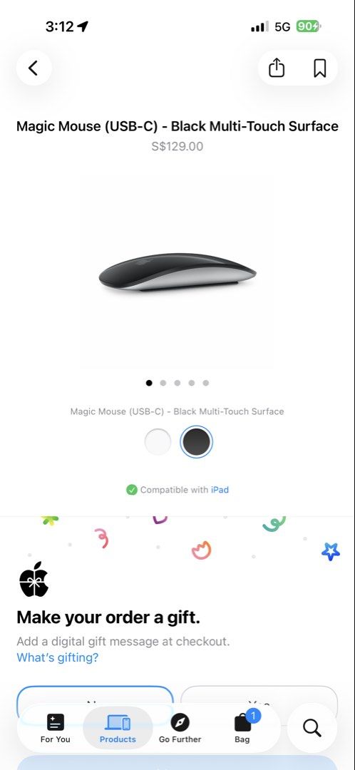 Apple Magic Mouse (USB-C) - Black478748139628144640