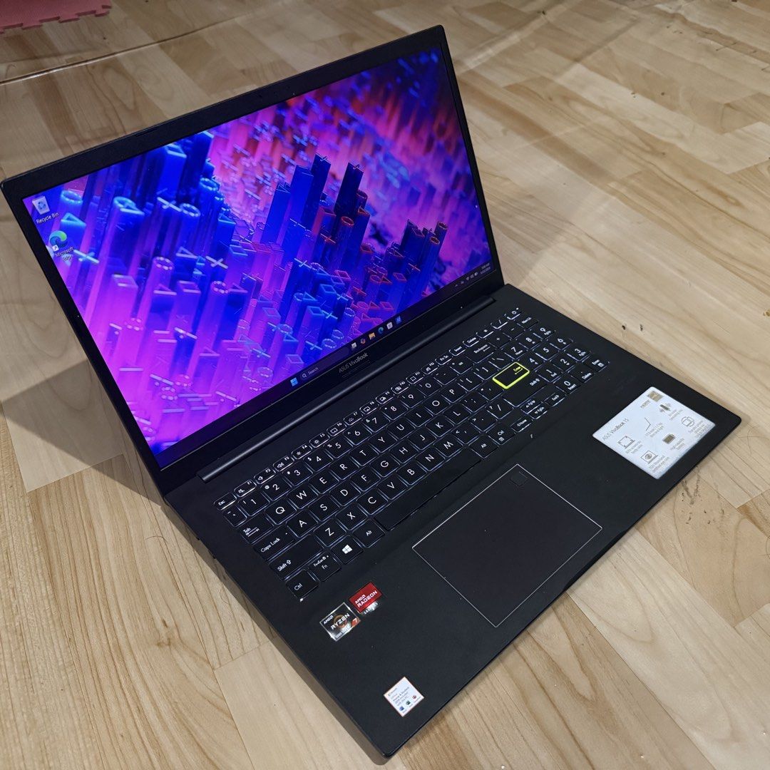 Asus VivoBook OLED AMD Ryzen 7 5700U 8RAM 512 SSD backlight keyboard (Category: Laptops & Notebooks) located in Manila. Submitted by jaycore19 (Listing ID 1443112051, Image 2). Description: Asus VivoBook OLED AMD Ryzen 7 5700U 8RAM 512 SSD backlight keyboard Processor: AMD Ryzen 7 5700U with Radeon Graphics(16 CPUs), ~º1.8GHz Current Display Mode: 1920 x 1080 (32 bit) (60Hz) AMD Radeon(TM) Graphics MEMORY 8 RAM STORAGE 512 SSD BACKLIGHT KEYBOARD 