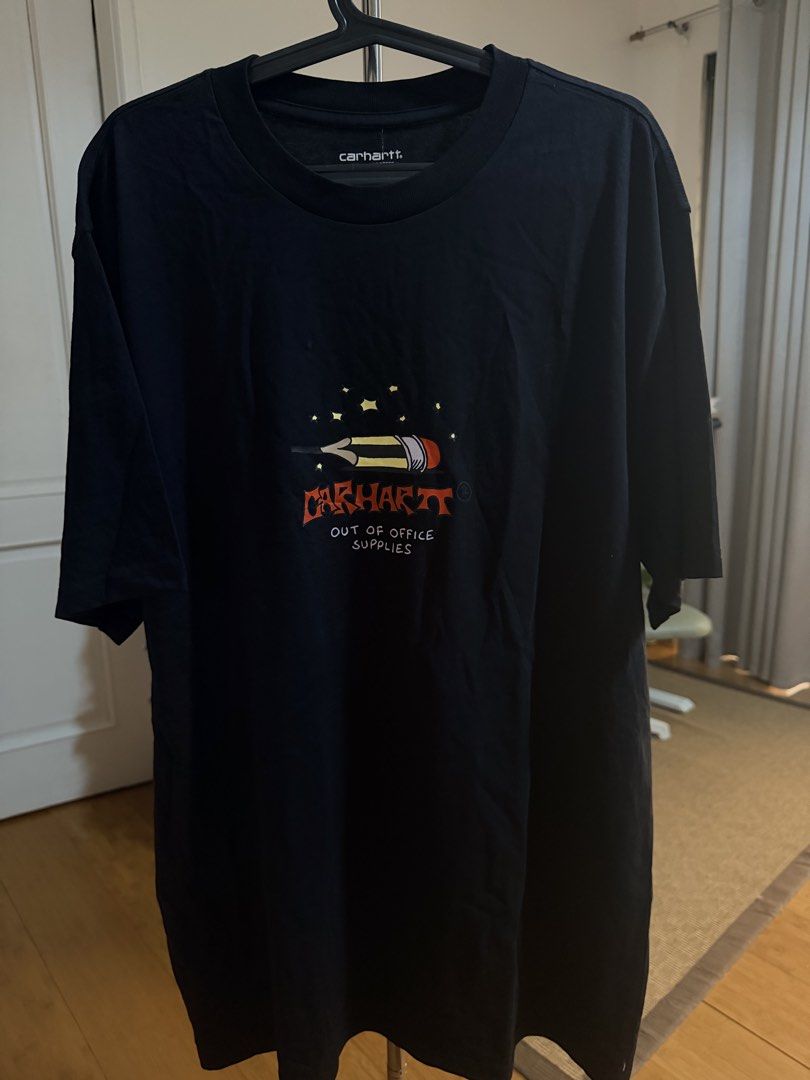 (Authentic) Carhartt WIP Work In Progress Work Life Romance Shirt (Category: Tshirts & Polo Shirts ) located in Cavite. Submitted by kumbin (Listing ID 1442933579, Image 2). Description: Carhartt WIP S/S Work Life Romance T Shirt (Legit) Dimensions: 21.5 by 29 inches (size M on tag) Issue: 1 little mending and 1 pinhole (last pic, barely noticeable because it is black). Other than that, great condition 💯 Condition/color rate: 9.8/10 excellent 🔥