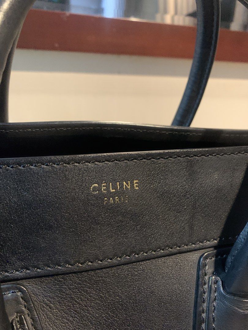 💯Authentic Celine Paris Mini Luggage (Category: Luxury Bags & Wallets) located in Quezon City. Submitted by applelux (Listing ID 1442956517, Image 3). Description: Authentic Pre Loved Celine Paris mini Luggage All black What you see is What you get With cards and Dust bag.