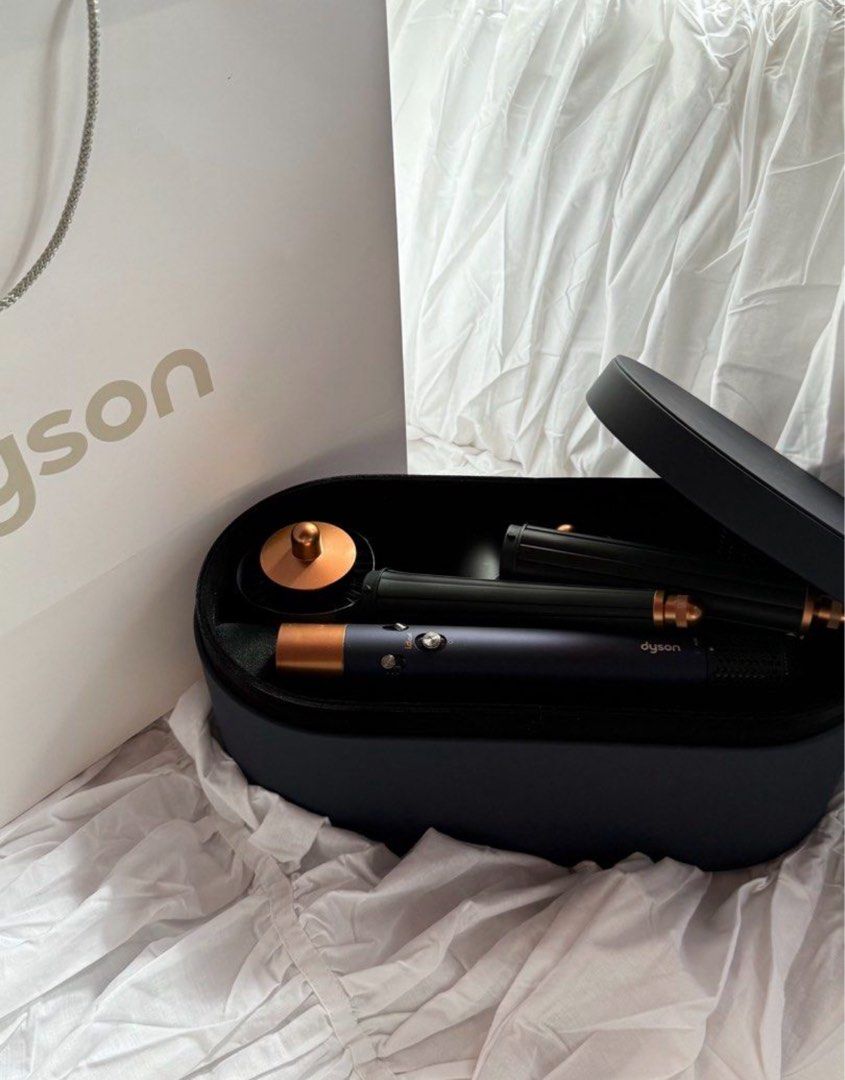 AUTHENTIC Dyson Airwrap I.D Multi-Styler and dryer (Category: Hair) located in Sariaya. Submitted by ja0111 (Listing ID 1443005005, Image 1). Description: - Dyson Airwrap Multi-Styler (Prussian Blue/ Rich Copper) for sale. (Latest Generation) that connects to app - Includes all original attachments and accessories. - With original box and Dyson shopping bag. - Perfect for styling various hair types. - bought this 2026 at festival mall 39,990 - on