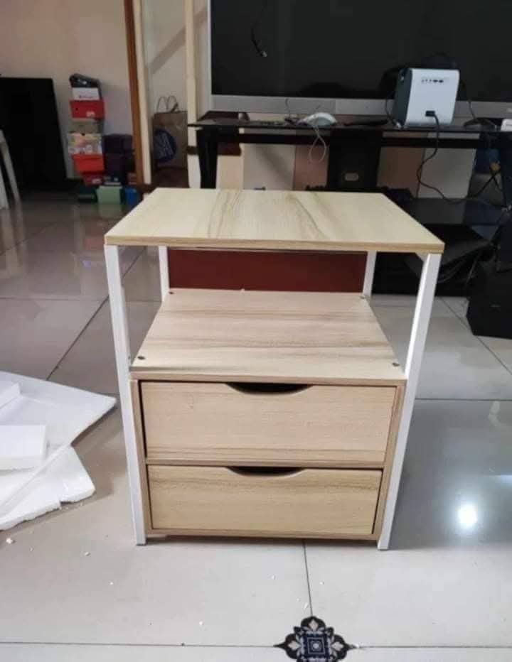 Bedside Table (Category: Tables & Sets) located in Manila. Submitted by redonline (Listing ID 1442973735, Image 2). Description: New Bedside Table with Drawer ₱950 ON HAND BRAND NEW Same day delivery COD.