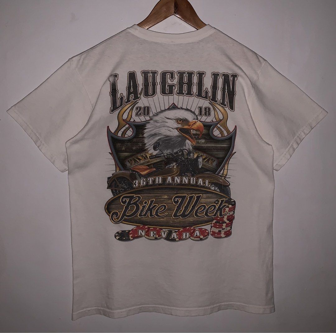BIKE WEEK FOR SALE (Category: Tshirts & Polo Shirts ) located in Angeles City. Submitted by browsetheracks (Listing ID 1443056928, Image 1). Description: FOR SALE BIKE WEEK CRAZY GRAPHIC TEE 🔥 SIZE L ON TAG (22×28) IN EXCELLENT CONDITION ! ₱550+SHIPPING FEE DM ME FOR MORE INFO 🔌 Note: Every item is photographed accurately to showcase its actual condition. Before shipping, each garment is meticulously cleaned, steam ironed, polished, deodorized,