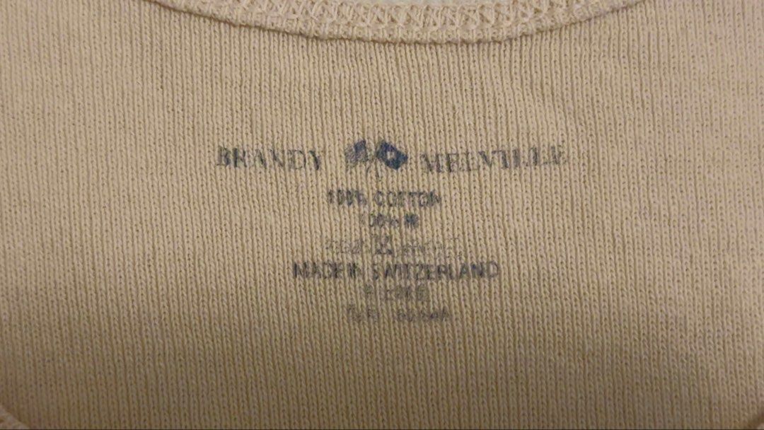Brandy Melville Light Pink Tank Top (Category: Sleeveless) located in Mandaluyong City. Submitted by wp1212 (Listing ID 1443106087, Image 3). Description: - Classic Light Pink Tank Top - Brand: Brandy Melville - Material: 100% Cotton - Fit: One size fits most - So comfortable, color suits anything - Used once.