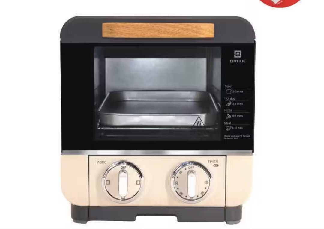BRIKK 8L Oven Toaster BLOT-803RD (Category: Ovens & Toasters) located in Makati City. Submitted by silentfox_6a5d2c (Listing ID 1443098663, Image 1). Description: - BRIKK 8L Oven Toaster (Model: BLOT-803RD) - Compact size, ideal for small kitchens & dorms - Includes baking tray - Features mode and timer controls - Perfect for toasting, heating, and baking small items - Easy to use.