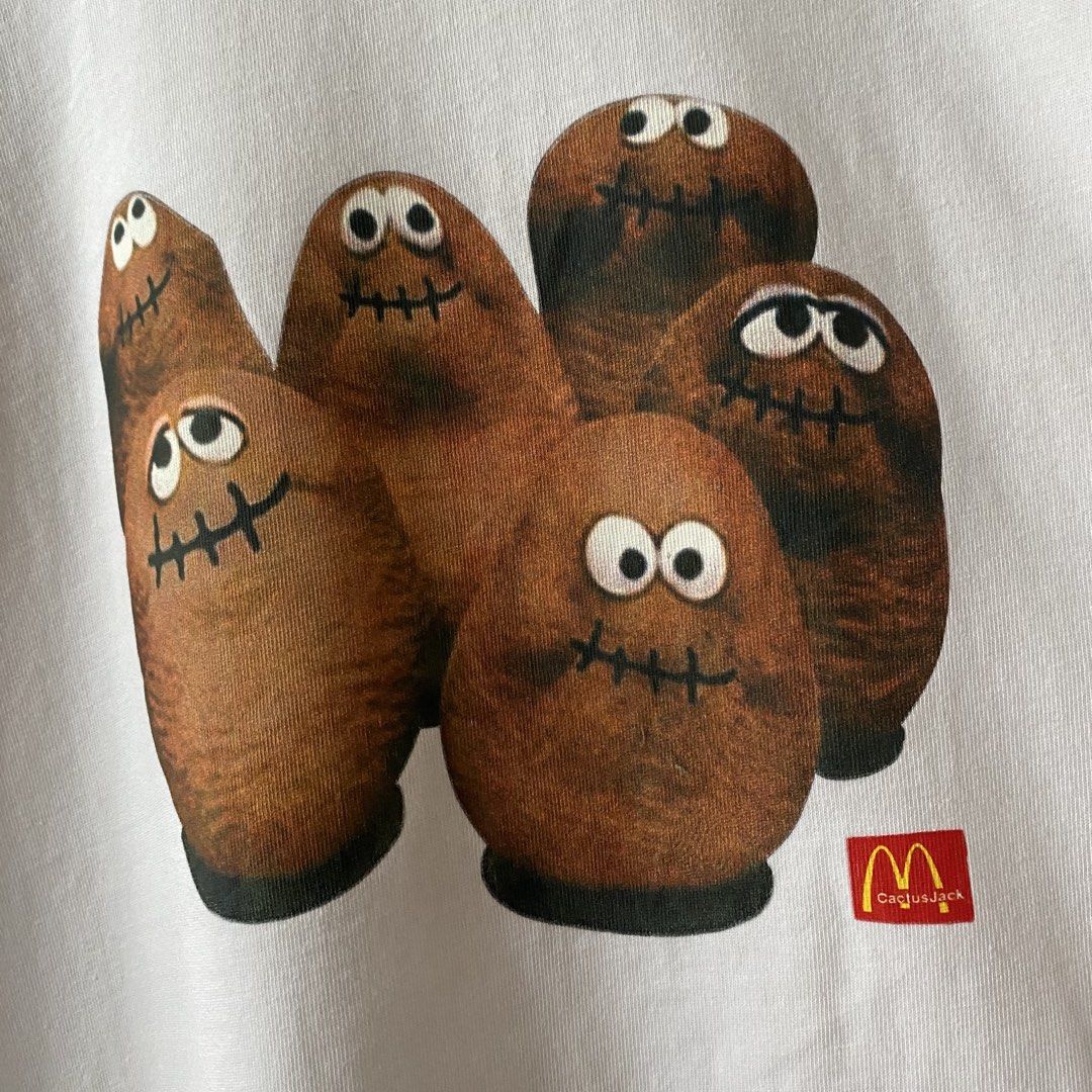 Cactus Jack x Mcdonald (Category: Tshirts & Polo Shirts ) located in Davao. Submitted by john661 (Listing ID 1442962919, Image 2). Description: FOR SALE! Travis Scott x McDonald Merch 21x29.5 Size L on tag Excellent condition Davao city Location PM if interested 📩.