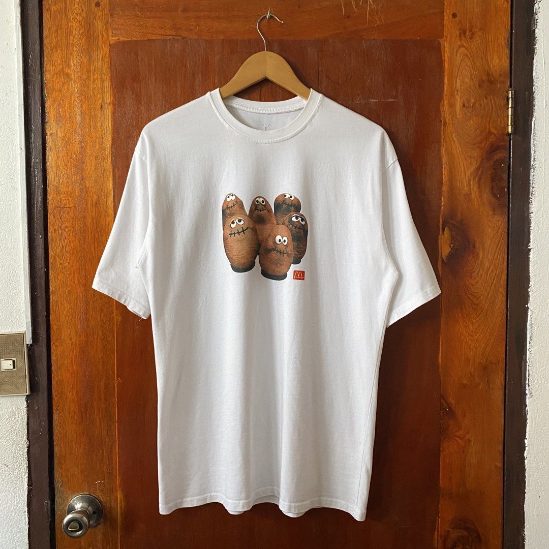 Cactus Jack x Mcdonald (Category: Tshirts & Polo Shirts ) located in Davao. Submitted by john661 (Listing ID 1442962919, Image 1). Description: FOR SALE! Travis Scott x McDonald Merch 21x29.5 Size L on tag Excellent condition Davao city Location PM if interested 📩.