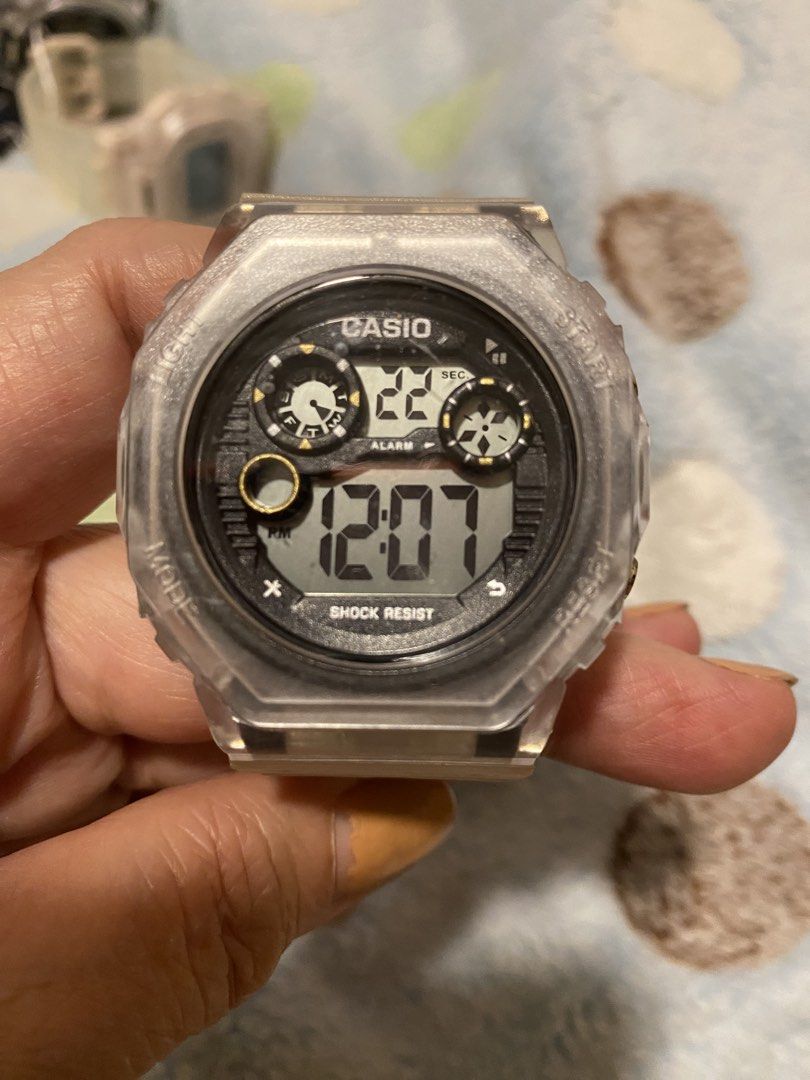 Casio G-Shock Gravity Defier Watch - Tough Solar (Category: Men's Watches) located in Manila. Submitted by robinhood123_134 (Listing ID 1442955191, Image 3). Description: - Casio G-Shock Gravity Defier - Triple G Resist for ultimate durability - Tough Solar power system (never needs battery changes) - Wave Ceptor for accurate timekeeping - Water resistant up to 30 BAR - Unique clear/pinkish transparent casing and strap - Comes with original tags.