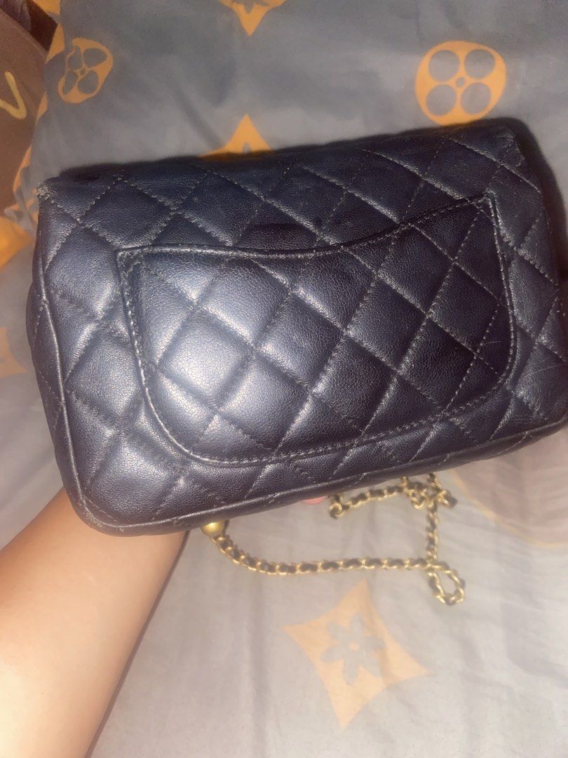 Chanel Black Quilted Leather Classic Flap Bag (Category: Luxury Bags & Wallets) located in Manila. Submitted by baglovers10 (Listing ID 1443042625, Image 2). Description: - Classic Chanel flap bag - Black quilted leather - Gold chain strap - Iconic CC turn-lock closure - Beautiful statement bag.