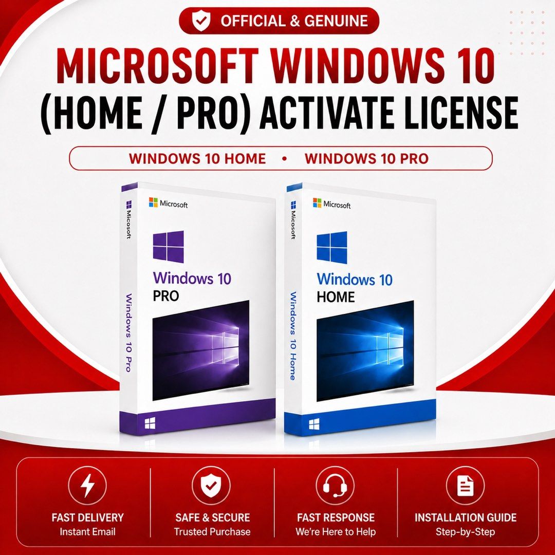 【Chepest】Windows 10 (Home / Pro)